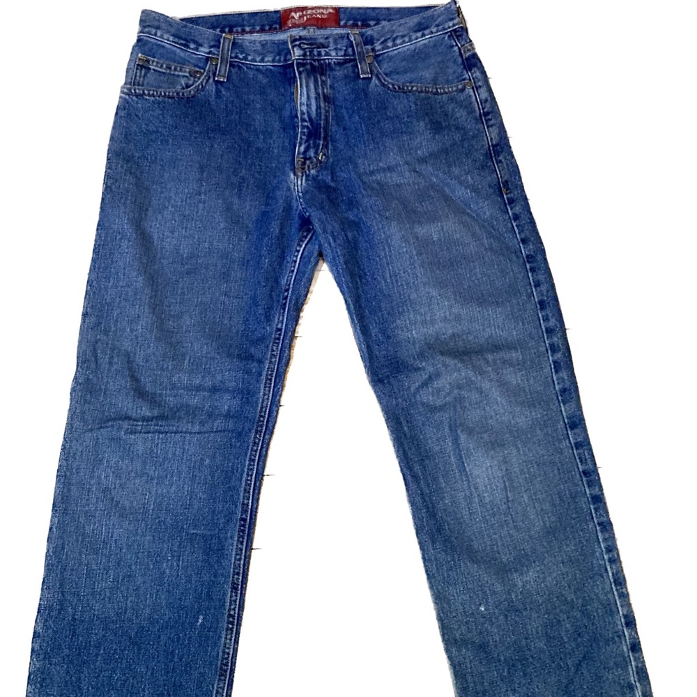 NWOT Arizona Jeans Co. Original Straight Men's Blue Denim Jeans Size 30 x 32